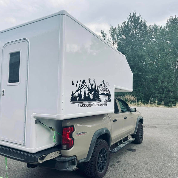 Campeur 4 saisons NORTH XP fabriqué au Québec pour expédition overland, chevrolet colorado, XP6, Caravan porté 6'